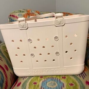 Simply Southern Cream Tote Bag